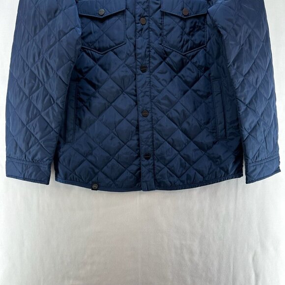 Stormtech Performance Jacket Mens Sz M Bushwick Quilted Utility Snap Front Blue - Picture 5 of 12